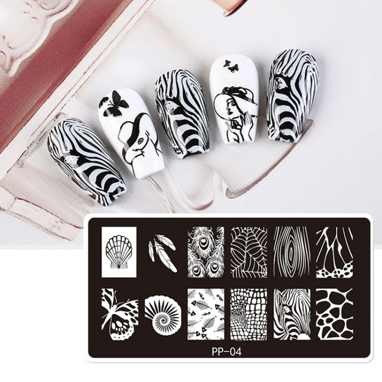 Butterfly Dream Nail Art Printed Steel Plate(E084-16) - Nail Stickers by PMC Jewellery | Online Shopping South Africa | PMC Jewellery | Buy Now Pay Later Mobicred