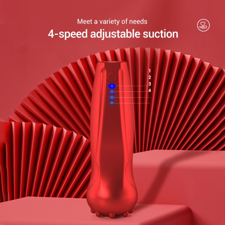 Electric Cupping Device Vacuum Scraping Instrument Charging Meridian Massage Device(Red) - free shipping - PMC TechLife - Order now!