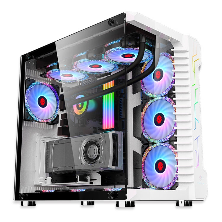 Computer CPU RGB luminous Radiator 1 Fan+Remote Control - Fan Cooling by PMC Jewellery | Online Shopping South Africa | PMC Jewellery | Buy Now Pay Later Mobicred