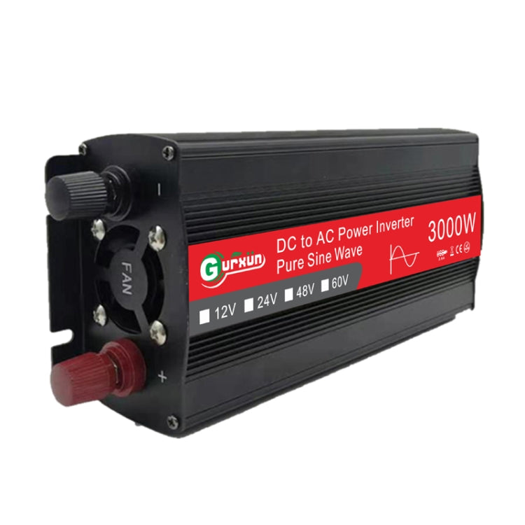 Gurxun Sine Wave Inverter 3000W 12/24/48/60V To 220V Car Boost Converter, Specification: 60V-220V - Pure Sine Wave by PMC Jewellery | Online Shopping South Africa | PMC Jewellery | Buy Now Pay Later Mobicred