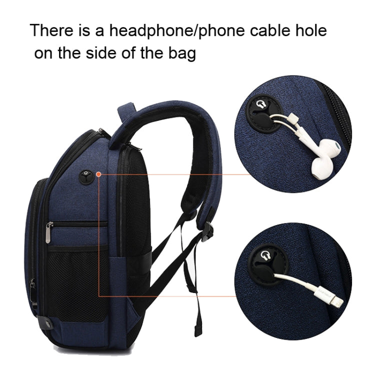 Cationic SLR Backpack Waterproof Photography Backpack with Headphone Cable Hole(Black) - Backpack by PMC TechLife | Online Shopping South Africa | PMC TechLife