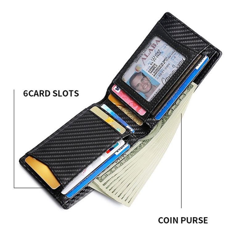 Tracker RFID Card Holder Leather Men Wallet for AirTag(Plain Weave) - Wallet Series by PMc TechLife | Online Shopping South Africa | PMc TechLife | Buy Now Pay Later Mobicred