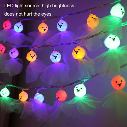 LED Halloween Decoration Luminous Cloth Ghost Ornament String Light 1.5m 10 Lights(Warm White) - Decoration Lamps by PMC Jewellery | Online Shopping South Africa | PMC Jewellery