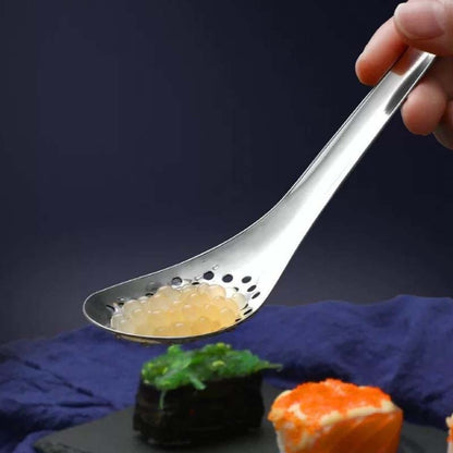 2 PCS 304 Stainless Steel Small Caviar Colander Molecular Cooking Spoon, Color: Golden - Gadgets by PMC Jewellery | Online Shopping South Africa | PMC Jewellery | Buy Now Pay Later Mobicred