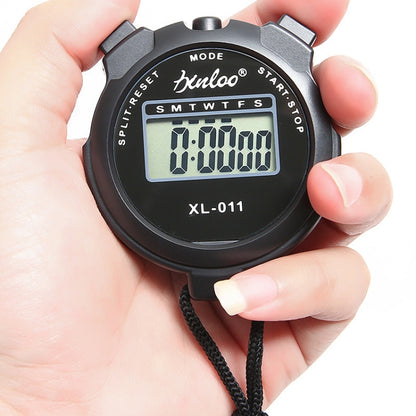 XINLOO XL-011 Display Single Memory Stopwatch Running Fitness Training Electronic Timer(Black) - Pedometer by null | Online Shopping South Africa | PMC Jewellery