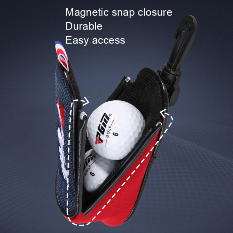PGM SOB005 Golf Ball Bag Light Waist Bag Magnetic Suction Mini Ball Bag(Black) - Golf Accessories by PGM | Online Shopping South Africa | PMC Jewellery