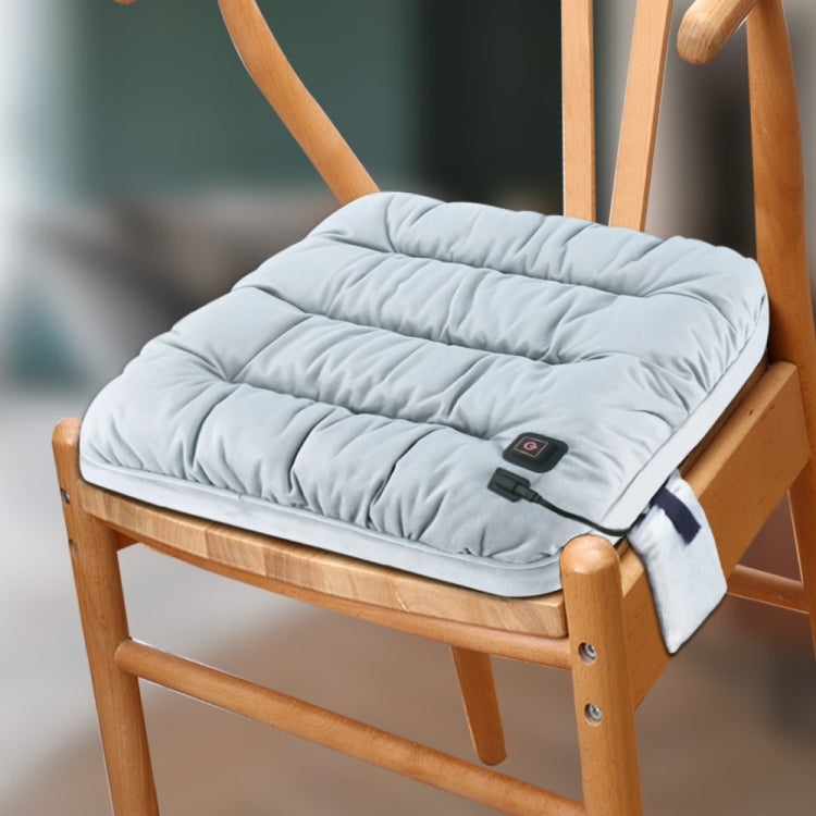 10W 5V USB Adjustable Temperature Graphene Heated Cushion Office Chair Cushion(Light Grey) - Cushions & Pillows by PMC TechLife | Online Shopping South Africa | PMC TechLife | Buy Now Pay Later Mobicred