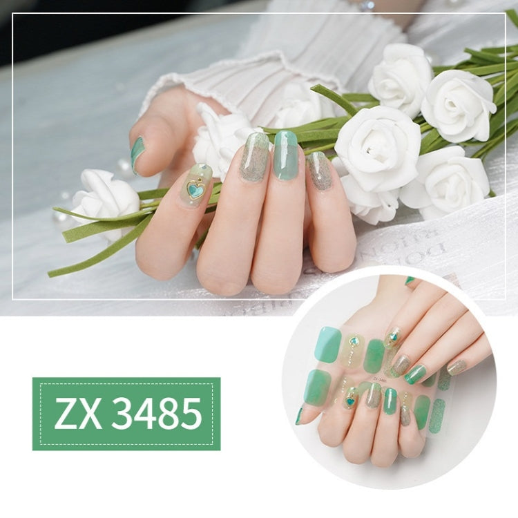 Nail Polish Film Bronzing Nail Stickers(ZX3485)(Bare film+A frustration) - Nail Stickers by PMC Jewellery | Online Shopping South Africa | PMC Jewellery