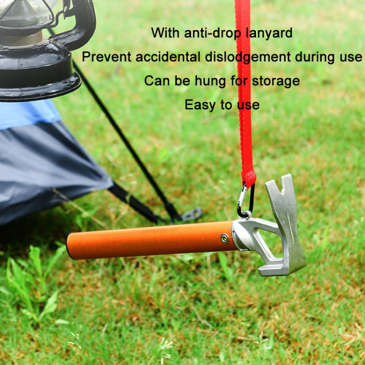 Outdoor Camping Multifunctional Tent Ground Nail Hammer(Silver) - Tents & Accessories by PMC TechLife | Online Shopping South Africa | PMC TechLife | Buy Now Pay Later Mobicred