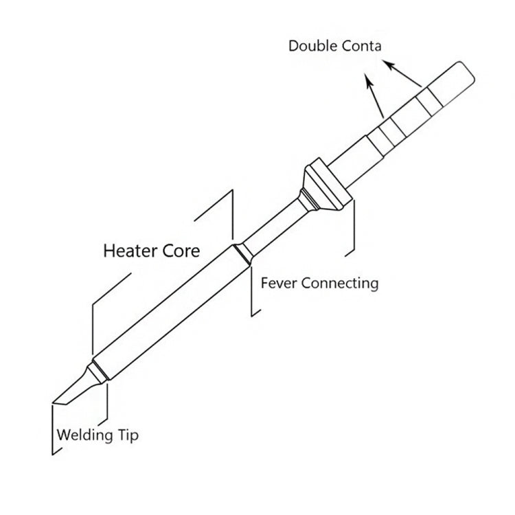 TS-BC2 For TS100 Electric Iron Head Mini Lead-free Soldering Iron Tip - Soldering Iron Tip by PMC TechLife | Online Shopping South Africa | PMC TechLife | Buy Now Pay Later Mobicred