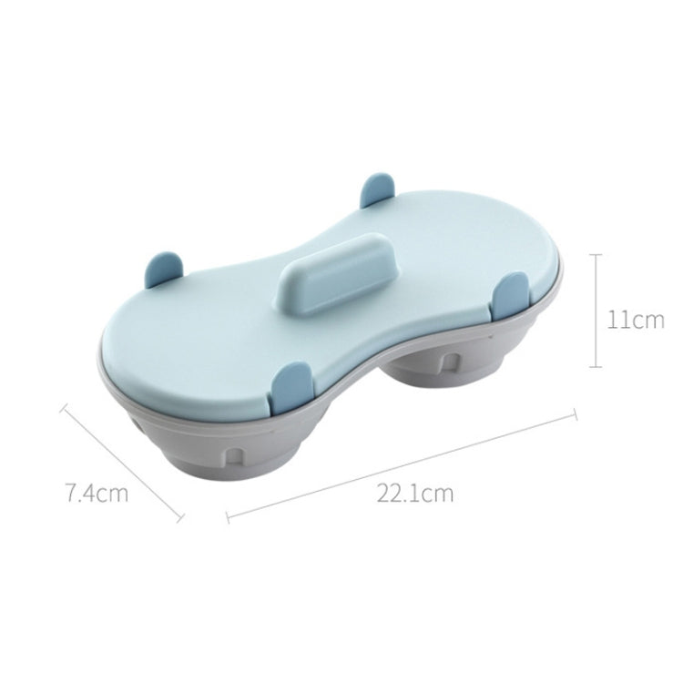 Two-compartment Steamed Egg Box Microwave Steamed Egg Plate  Egg Mold(Orange) - Gadgets by PMC TechLife | Online Shopping South Africa | PMC TechLife | Buy Now Pay Later Mobicred
