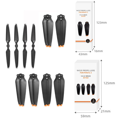 For Mavic 3 1pair Sunnylife 9453F-1 Silver Paddle Tip Quick Release Blades - DIY Propeller by Sunnylife | Online Shopping South Africa | PMC Jewellery | Buy Now Pay Later Mobicred