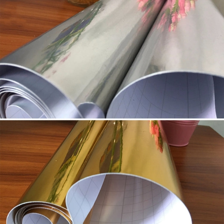 30cm x 100cm Glossy Metal Self Adhesive Vinyl Film DIY Cup Sticker Car Sticker, Color: Gold - Sticker by PMC Jewellery | Online Shopping South Africa | PMC Jewellery