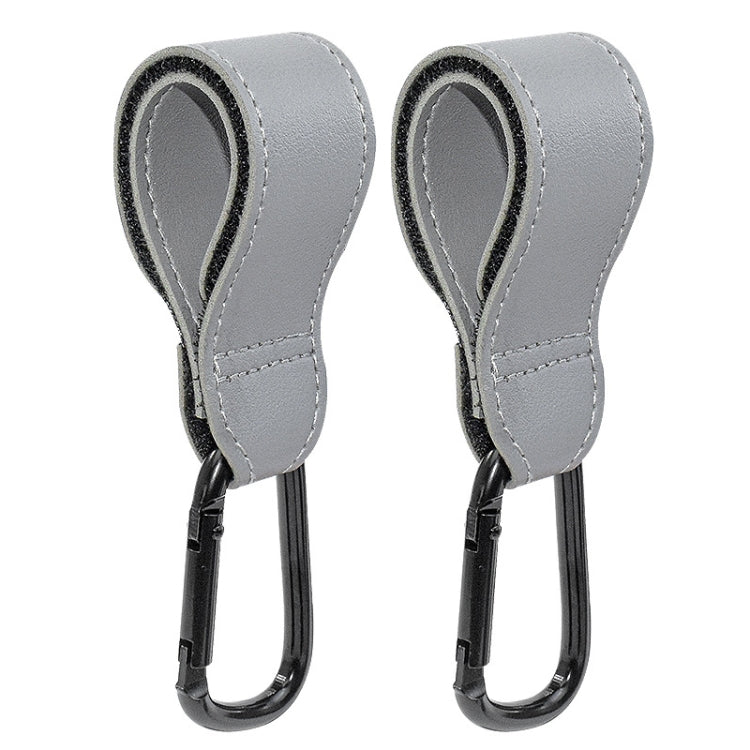2 PCS Simple Multifunctional Electric Vehicle Bicycle Aluminum Alloy Climbing Buckle(Grey) - Strollers Accessories by PMC Jewellery | Online Shopping South Africa | PMC Jewellery