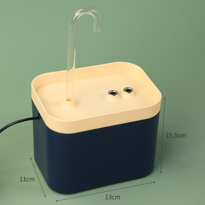 Cat Automatic Circulation Flow Drinking Fountain US Plug (110V)(Deep Sea Blue) - Drinking Fountain by PMC Jewellery | Online Shopping South Africa | PMC Jewellery