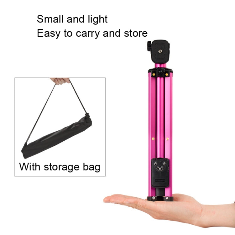 YUNTENG 1688 Selfie Stick Tripod Bluetooth Remote Control Camera Stand(Pink) - Selfie Sticks by YUNTENG | Online Shopping South Africa | PMC Jewellery | Buy Now Pay Later Mobicred