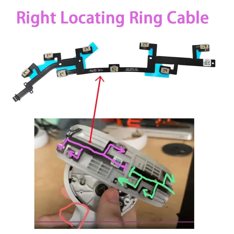 For Meta Quest 2 Locating Ring Flex Cable Left With Light -  by PMC Jewellery | Online Shopping South Africa | PMC Jewellery | Buy Now Pay Later Mobicred