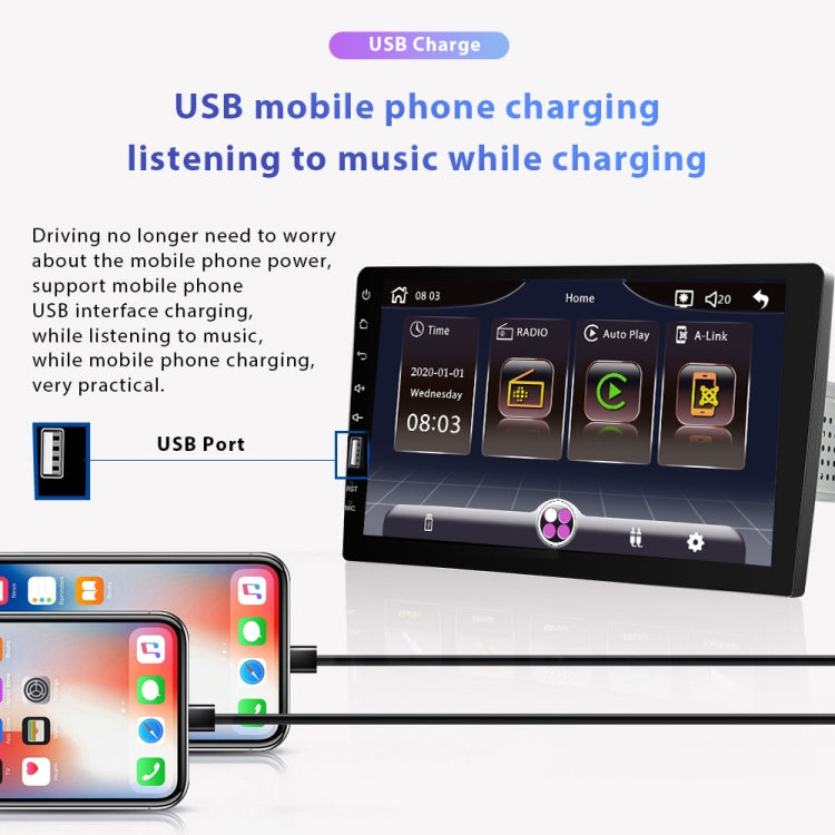 Q3570 9 inch Carplay Single Spindle MP5 Player, Style: Standard - Car MP3 & MP4 & MP5 by PMC TechLife | Online Shopping South Africa | PMC TechLife | Buy Now Pay Later Mobicred