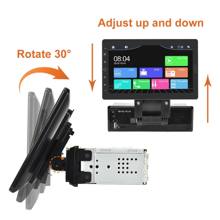1310C 10.1 inch Car Full Screen Touch HD MP5 Wired Carplay Player, Style: Standard+4 Light Camera - Car MP3 & MP4 & MP5 by PMC TechLife | Online Shopping South Africa | PMC TechLife | Buy Now Pay Later Mobicred