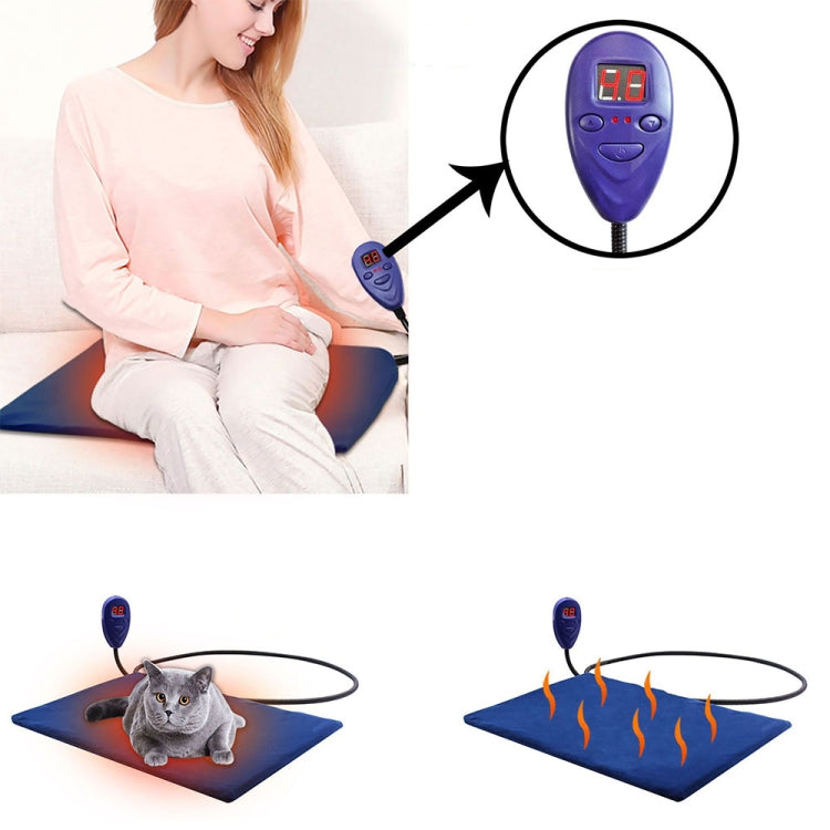40x30cm Coffee 12V Low Voltage Multifunctional Warm Pet Heating Pad Pet Electric Blanket(EU Plug) - Pads by PMC TechLife | Online Shopping South Africa | PMC TechLife | Buy Now Pay Later Mobicred