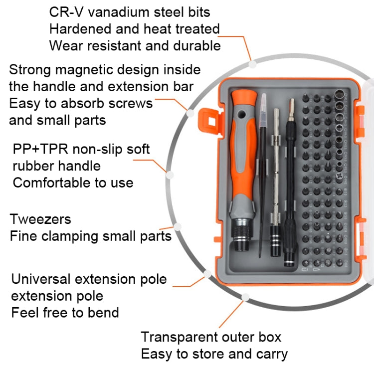 64 In 1 Screwdriver Kit Cell Phone Tablet Disassembly Tools - Screwdriver Set by PMC Jewellery | Online Shopping South Africa | PMC Jewellery | Buy Now Pay Later Mobicred