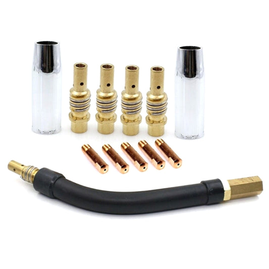 12 PCS / Set Welding Needle Point Vover Nozzle Kit Gas Shielded Welding Conductive Nozzle - Soldering Iron Tip by PMC Jewellery | Online Shopping South Africa | PMC Jewellery | Buy Now Pay Later Mobicred