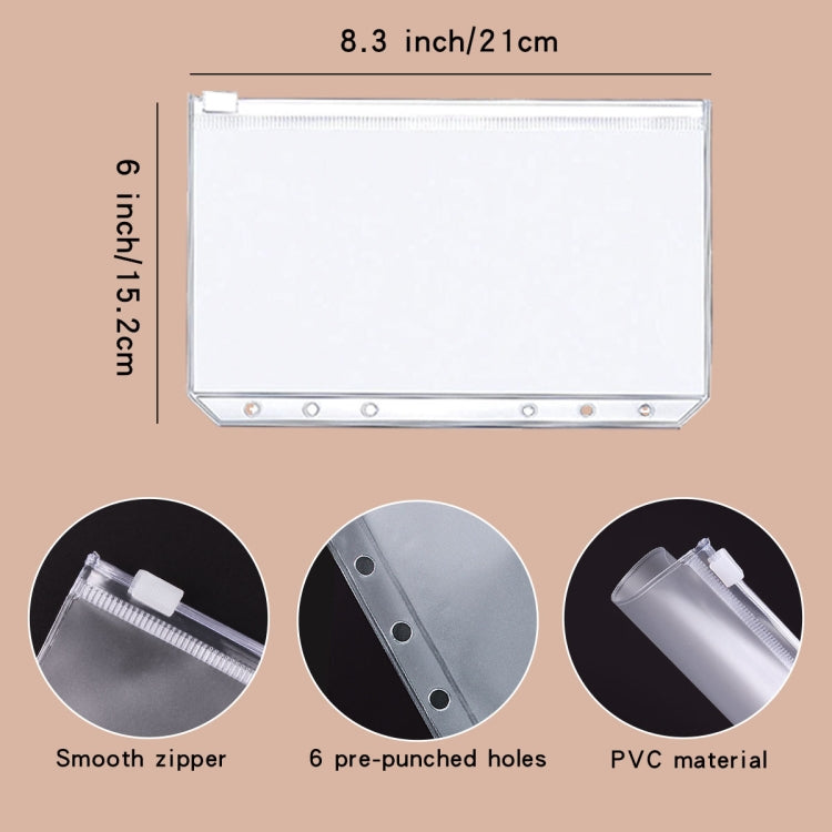 A5 Macaron Notebook PU Loose-leaf Cash Budget Handbook(Gray) - Notebooks by PMC TechLife | Online Shopping South Africa | PMC TechLife