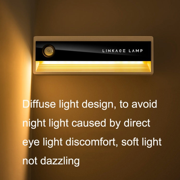 1PC TW-L56 Linkage Human Body Induction Night Light USB Magnetic Corridor Lamp - Sensor LED Lights by PMC TechLife | Online Shopping South Africa | PMC TechLife | Buy Now Pay Later Mobicred