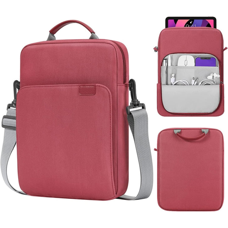 Vertical Laptop Bag Handheld Shoulder Crossbody Bag, Size: 13 Inch(Wine Red) - 13.3 inch by PMC Jewellery | Online Shopping South Africa | PMC Jewellery | Buy Now Pay Later Mobicred