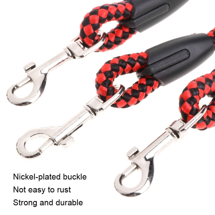 140cm 3 In 1 Leash Multi-head Dog Walking Rope(Rose Red) - Leashes by PMC Jewellery | Online Shopping South Africa | PMC Jewellery