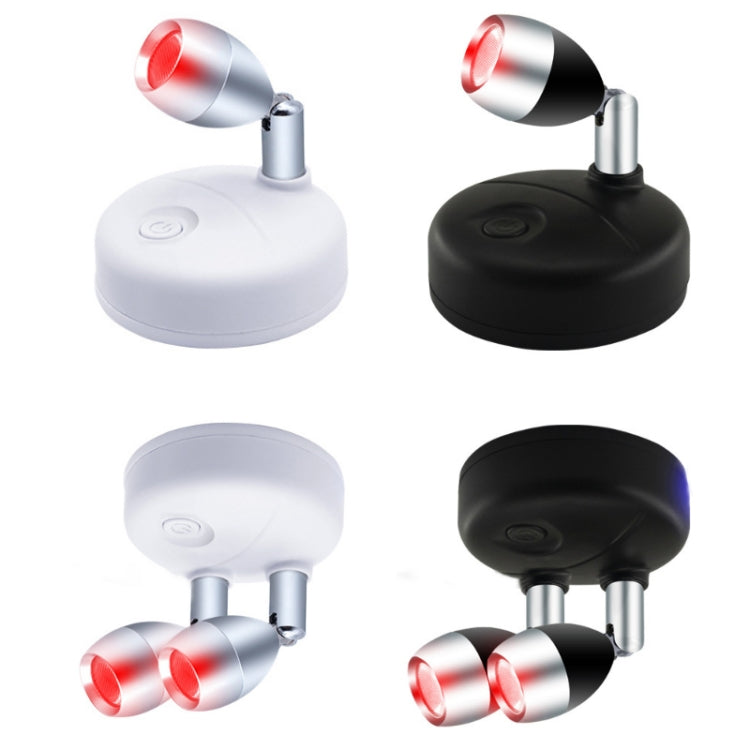 C2765 Double Head 2 Lights Wireless RGB Remote Control Cabinet Ambient Spotlight - Novelty Lighting by PMC TechLife | Online Shopping South Africa | PMC TechLife | Buy Now Pay Later Mobicred