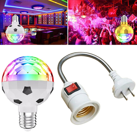 ZQMQD-001 6 LEDs Colorful Rotating Light Magic Ball Atmosphere Light, Spec: White+Universal Holder - LED Magic Ball by PMC Jewellery | Online Shopping South Africa | PMC Jewellery