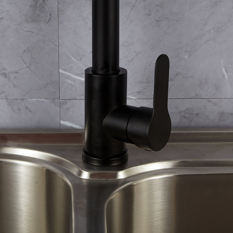 Kitchen Pull-out Faucet Stainless Steel Sink Telescopic Universal Faucet,Spec: CLH002 Black - Faucets & Accessories by PMC TechLife | Online Shopping South Africa | PMC TechLife