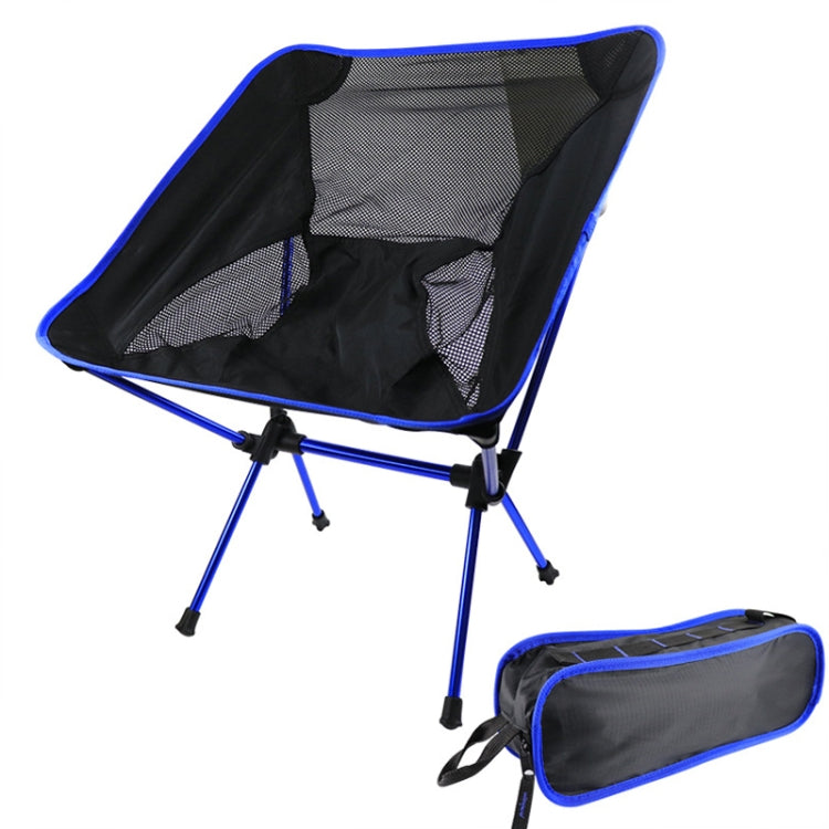 Outdoor Camping Lounge Beach Portable Folding Chair(Dark Blue) - Beach Chairs by PMC Jewellery | Online Shopping South Africa | PMC Jewellery