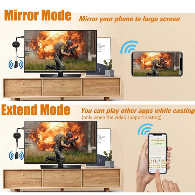 MiraScreen G26 Wireless HD Home TV Screen Projector, Specification: 5G+4K (Black) - Wireless Display Dongle by MiraScreen | Online Shopping South Africa | PMC Jewellery | Buy Now Pay Later Mobicred