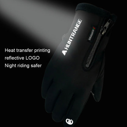 HUNTRANGE A022 Outdoor Waterproof Touch Screen Riding Keep Warm Gloves, Size: XXL(Black) - Cycling Gloves by HUNTRANGE | Online Shopping South Africa | PMC Jewellery