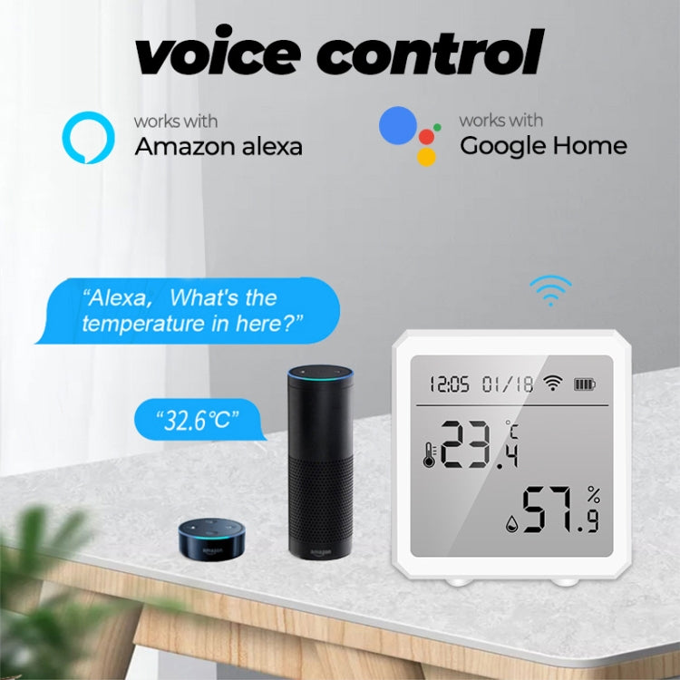 Wifi Temperature And Humidity Meter Sensor Equipment Smart Home Graffiti APP Temperature And Humidity Sensor(Black) - Smart Switch by PMC TechLife | Online Shopping South Africa | PMC TechLife | Buy Now Pay Later Mobicred