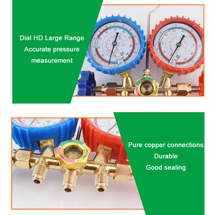 Car Air Conditioning Refrigeration Fluoridation Double Meter Valve(C) - Electronic Test by PMC TechLife | Online Shopping South Africa | PMC TechLife
