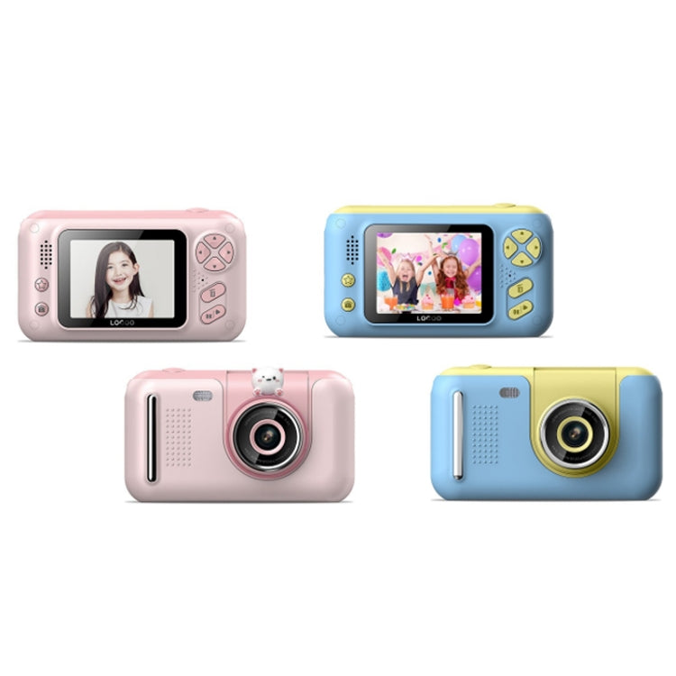 2.4 Inch Children HD Reversible Photo SLR Camera, Color: Yellow Blue + 16G Memory Card + Card Reader - Children Cameras by PMC Jewellery | Online Shopping South Africa | PMC Jewellery | Buy Now Pay Later Mobicred