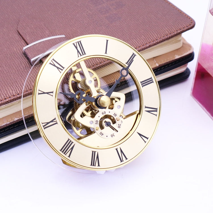 Metal See-through Quartz Clock Gear Clock DIY Accessories 103mm Golden Clock Head - DIY Clocks by PMc TechLife | Online Shopping South Africa | PMc TechLife | Buy Now Pay Later Mobicred