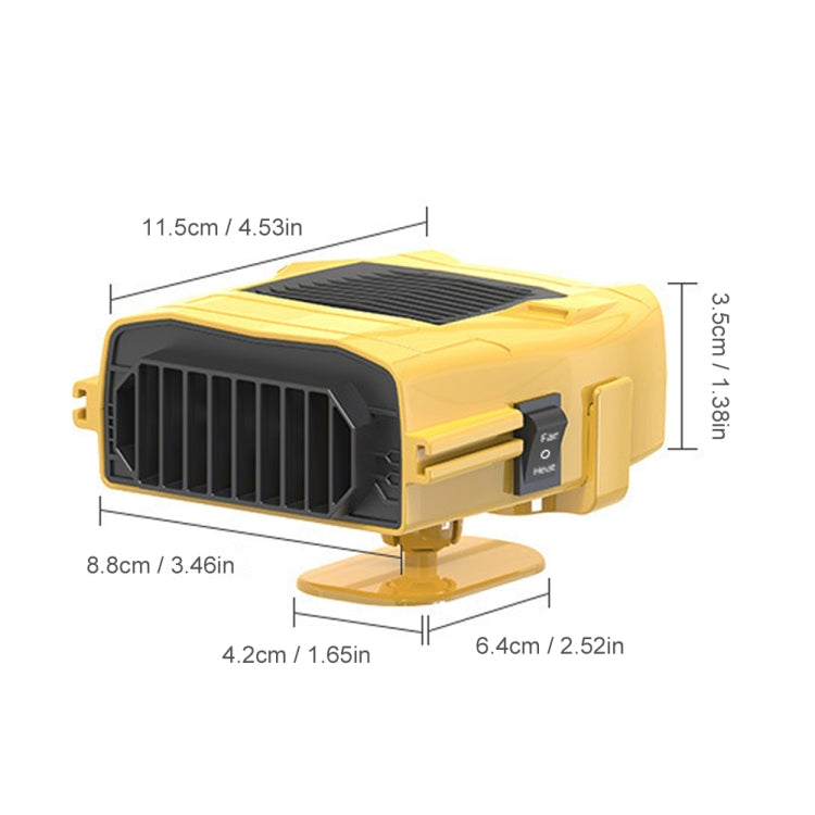 Car 12V Heater Defrost Snow Defogger, Color: Black Dual Use - Heating & Fans by PMC TechLife | Online Shopping South Africa | PMC TechLife
