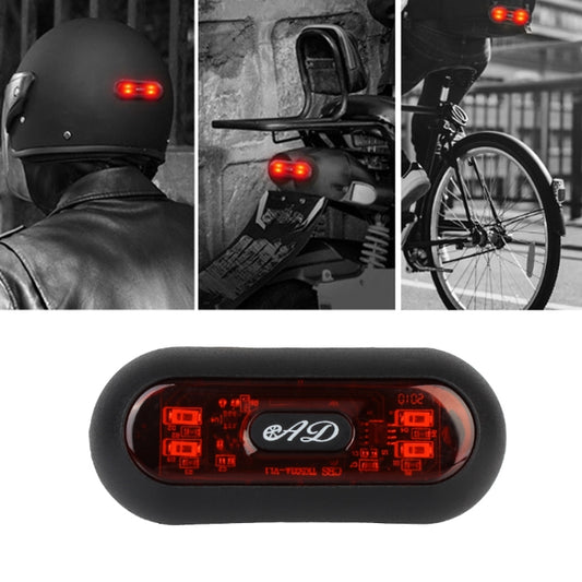 Motorbike Helmet Warning Light USB Rechargeable Waterproof Tail Light, Specification: 4 Beads - Signal Lights by PMC Jewellery | Online Shopping South Africa | PMC Jewellery | Buy Now Pay Later Mobicred