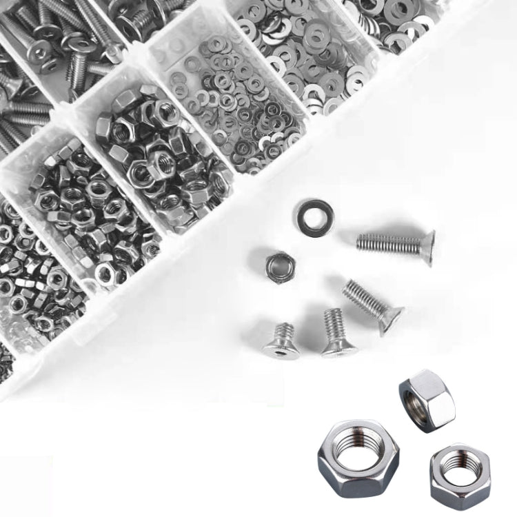 940 PCS/Set M2/M3/M4/M5 Flat Head Hexagon Socket Screws Gasket Ring Set - Screws by PMC Jewellery | Online Shopping South Africa | PMC Jewellery