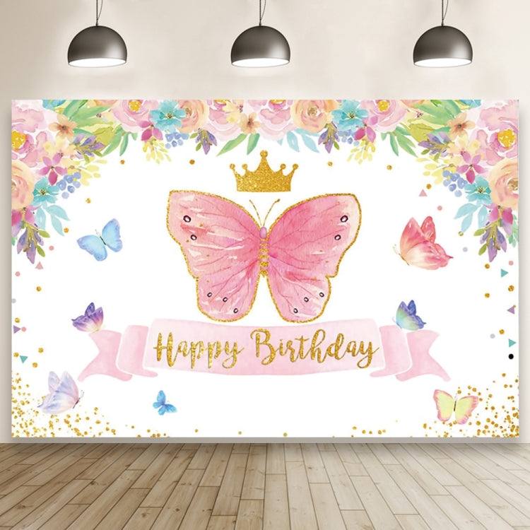 1.5m X 1m Butterfly Pattern Photography Backdrop Birthday Party Decoration Background Cloth(MDT08842) - Birthday Party by PMC Jewellery | Online Shopping South Africa | PMC Jewellery