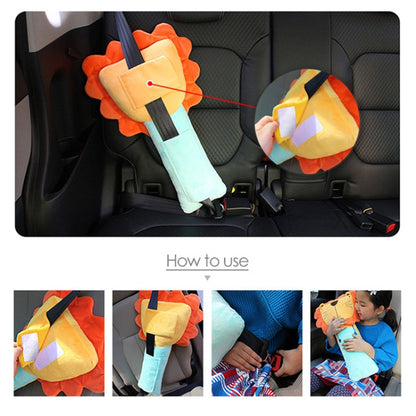 50cm Children Car Belt Cartoon Shoulder Protector Pillow(Rabbit 2) - Seat Belts & Padding by PMC Jewellery | Online Shopping South Africa | PMC Jewellery | Buy Now Pay Later Mobicred