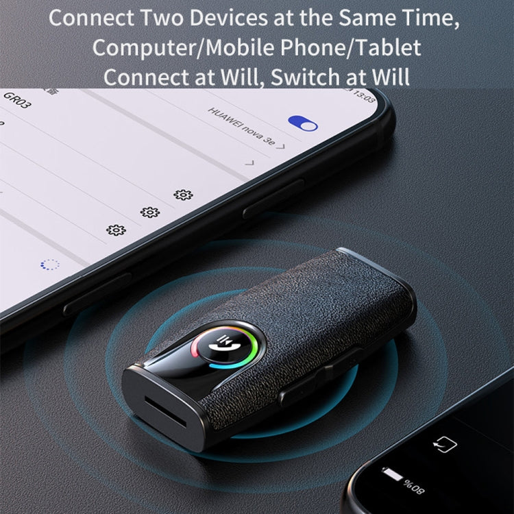 GR03 Car Bluetooth 5.1 Audio Receiver Wireless Adapter Converter(Black) - Bluetooth Adapters by PMC TechLife | Online Shopping South Africa | PMC TechLife