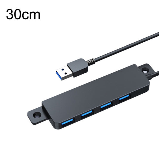 HS080-R USB3.0 30cm 4 Ports Collection High Speed HUB Extensors - USB 3.0 HUB by PMC Jewellery | Online Shopping South Africa | PMC Jewellery | Buy Now Pay Later Mobicred