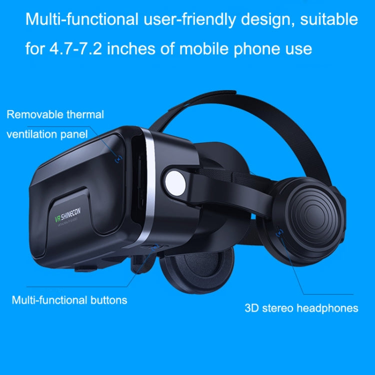 VRSHINECON G04EA+B03 Handle 7th VR Glasses 3D Virtual Reality Game Digital Glasses With Headset - VR Headset by VRSHINECON | Online Shopping South Africa | PMC Jewellery | Buy Now Pay Later Mobicred