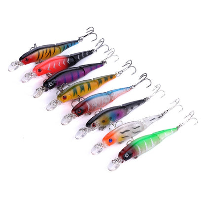 HENGJIA JM010 9cm 7g 2 Sections Bionic Bait With Beads Diving Mino Fake Bait(4) - Fishing Lures by HENGJIA | Online Shopping South Africa | PMC Jewellery