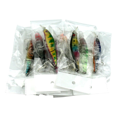 HENGJIA JM010 9cm 7g 2 Sections Bionic Bait With Beads Diving Mino Fake Bait(8) - Fishing Lures by HENGJIA | Online Shopping South Africa | PMC Jewellery